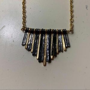 gold and silver necklace